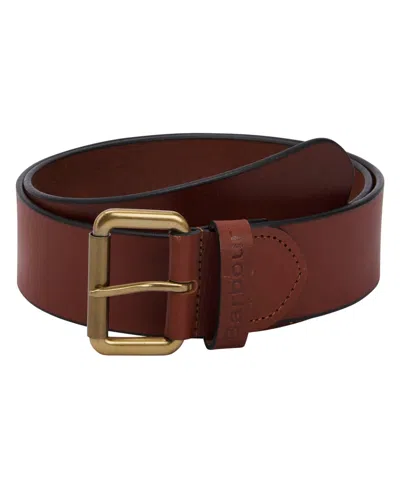 Barbour Men's Allanton Leather Belt In Brown