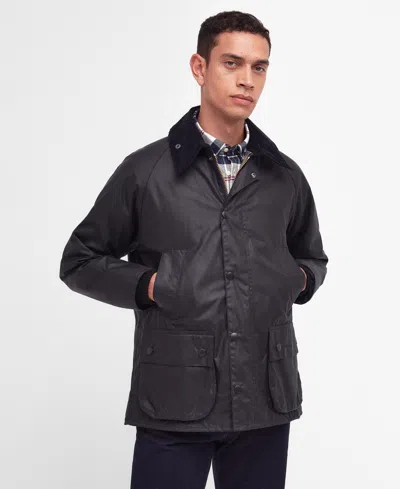 Barbour Men's Bedale Waxed Cotton Jacket In Blue