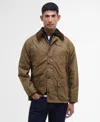 Barbour Waxed Cotton Rain Jacket In Brown