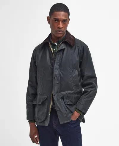 Barbour Men's Bedale Waxed Cotton Jacket In Green