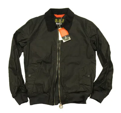 Pre-owned Barbour Men's Black Advection Waxed Jacket $375