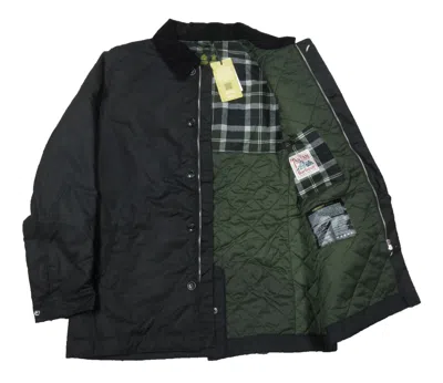Pre-owned Barbour Men's Black Tenbigh Wax Cotton Jacket $430