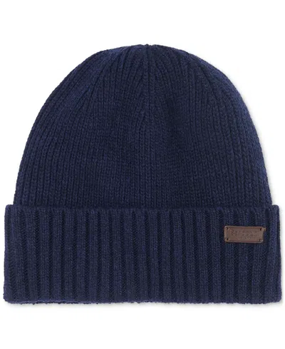 Barbour Men's Carlton Beanie In Blue