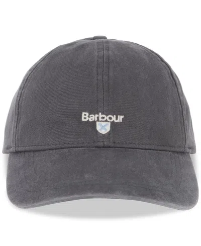 Barbour Men's Cascade Cotton Logo Embroidered Sport Cap In Dark Gray