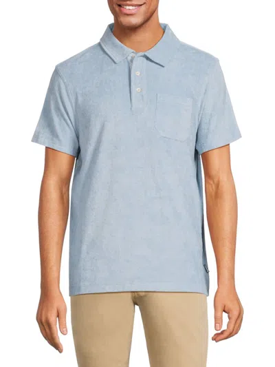 Barbour Men's Cowes Solid Polo In Powder Blue