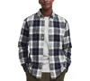 Barbour Edgar Tailored Long Sleeve Button Down Shirt In Navy