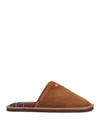 Barbour Men's Everitt Fleece Lined Slippers In Brown