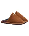 Barbour Men's Everitt Fleece Lined Slippers In Camel