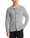 Barbour Falton Check Button Cardigan In Gray