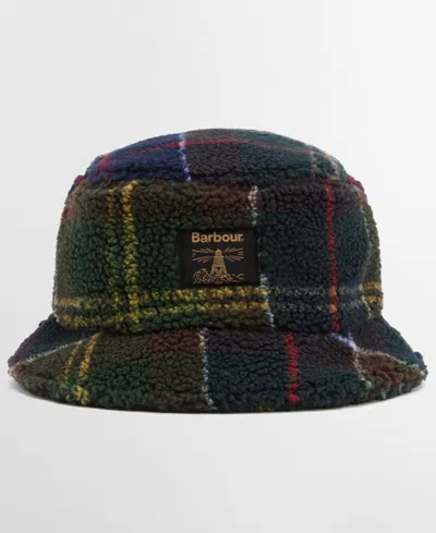 Barbour Field Tartan Fleece Bucket Hat In Multi