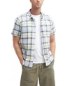 Barbour Gordon Plaid Short Sleeve Button-up Shirt In Sandsend T
