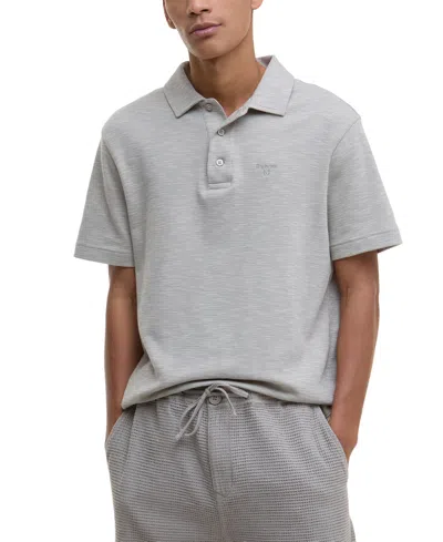 Barbour Men's Hepple Polo Shirt In Gray