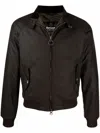 Barbour Funnel Neck Zip-up Wax Jacket In Ol71