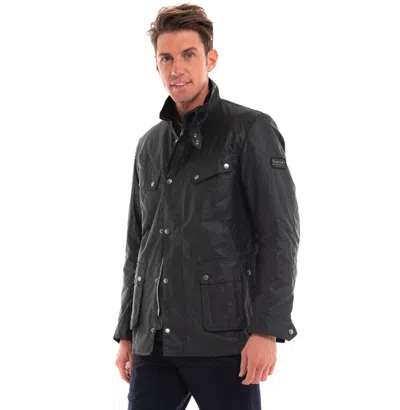 Pre-owned Barbour Men's International Duke The Lux Tourer Jacket In Sage Msrp$485