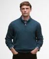 Barbour Men's Kelson Quarter-zip Pullover Sweater In Green