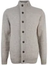 Barbour Maglia Essential Patch Zip Grigio In Gray