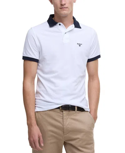 Barbour Lynmouth Mens Polo Shirt In White