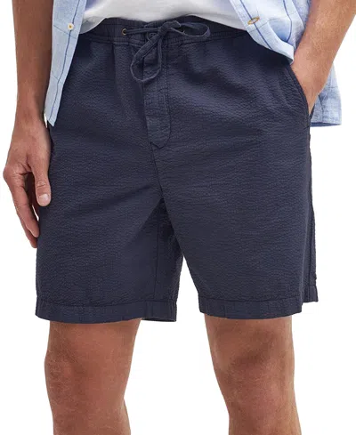 Barbour Men's Melbury Seersucker Shorts In Navy