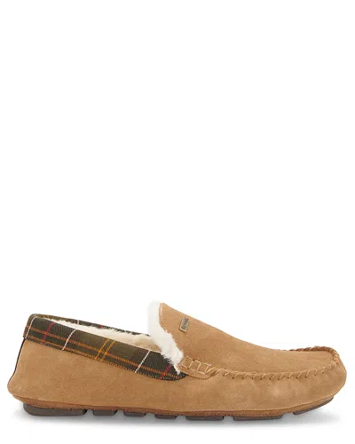 Barbour Men's Monty Slipper In Camel Suede