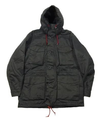 Pre-owned Barbour Men's Navy Ordel Waxed Jacket $630 In Blue