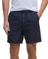 Barbour Seersucker Relaxed Shorts In Blue
