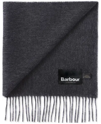 Barbour Men's Solid Wool Scarf, Created For Macy's In Charcoal