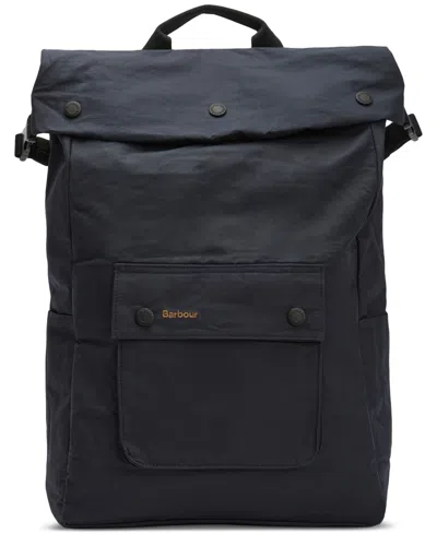 Barbour Men's Transport Stud-fastening Flap Backpack In Blue