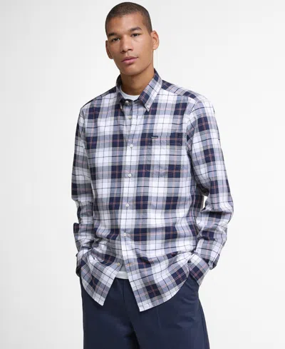 Barbour Men's Turner Tailored-fit Micro-houndstooth Button-down Shirt In Multi