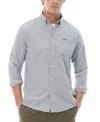 Barbour Turner Microcheck Button-down Shirt In Navy
