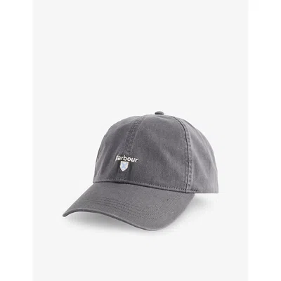 Barbour Mens Asphalt Cascade Adjustable Cotton Cap In Gray