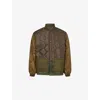 Barbour Olive Cording Quilted Jacket Buttons Closure In Green