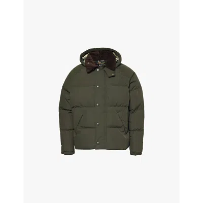 Barbour Mens Transport Hooded Woven-down Jacket Sage