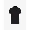 Barbour Checkered Polo With Collar And Short Sleeves In Black