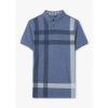 BARBOUR MENS BLAINE POLO SHIRT IN CHAMBRAY BLUE