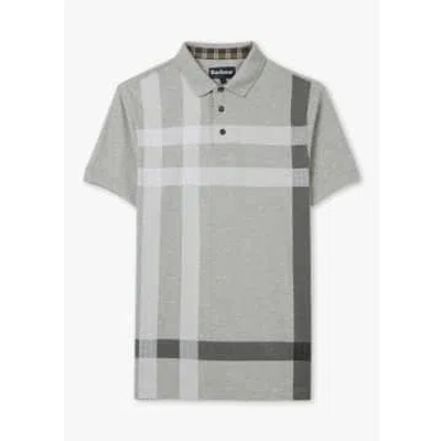 Barbour Mens Blaine Polo Shirt In Grey Marl
