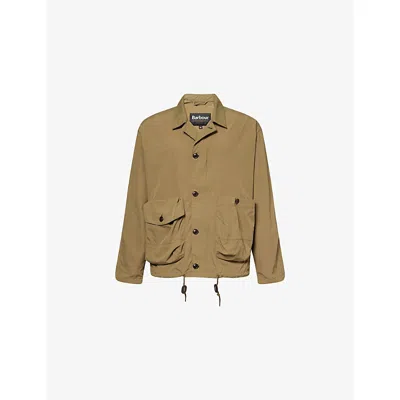 Barbour Mens  Fatigue Oversized Woven Jacket In Burnt Olive