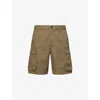 Barbour Mens Westmorland Patch-pocket Cotton Shorts Burnt Olive In Burnt Olive