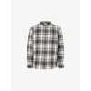 Barbour Mens Charcoal Chopford Checked Brushed-cotton Shirt In Gray