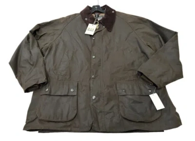 Pre-owned Barbour Mens Classic Bedale Wax Jacket Olive Green Size 48 Free Shipping