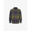 Barbour Chapter Tailored Fit Plaid Fleece Button-up Shirt Jacket In Multi