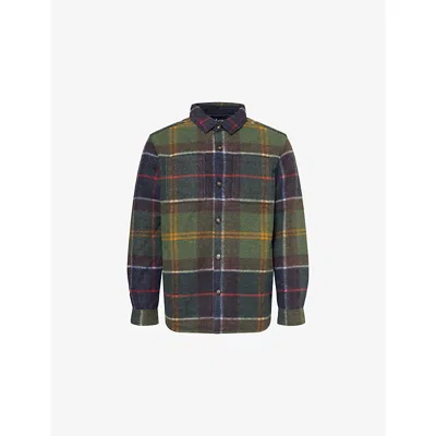 BARBOUR MENS BARBOUR CHAPTER CHECK-PATTERN WOVEN JACKET