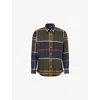 Barbour Mens Classic Tartan Renford Check-pattern Cotton Shirt In Brown