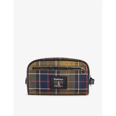 Barbour Mens Classic/beacon Tartan-print Woven Washbag