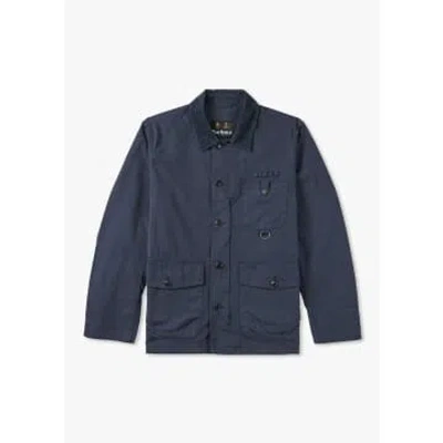 Barbour Mens Cotton Salter Casual Jacket In Navy In Blue