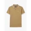 BARBOUR MENS EASINGTON POLO SHIRT IN MILITARY BROWN