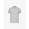 Barbour Mens Grey Brand-embroidered Ribbed-trim Regular-fit Cotton-piqué Polo Shirt Xxl In Grey