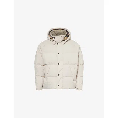 Barbour Mens Mist Transport Oversized Shell Jacket In White