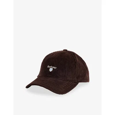 Barbour Mens Preston Cord Baseball Cap Brown
