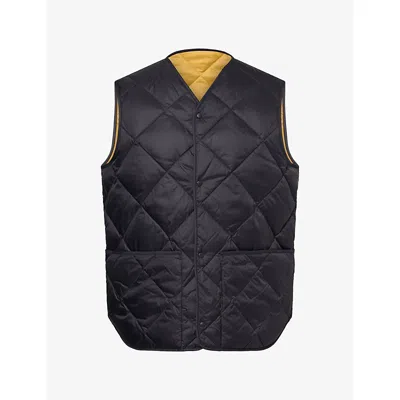 Barbour Mens Reversible Lightweight Quilted-down Gilet Black