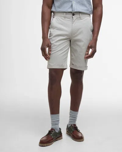 Barbour Mens Smart Chino Shorts In Gray
